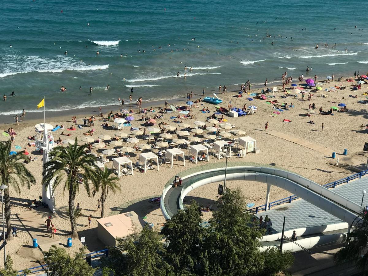 Apartamento Con Vistas Al Mar Primera Linea De Playa Del Postiguet Alicante Dış mekan fotoğraf
